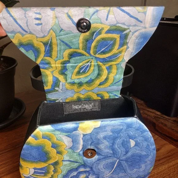 Pineda Covalin Silk & Leather Handbag - Picture 4 of 11